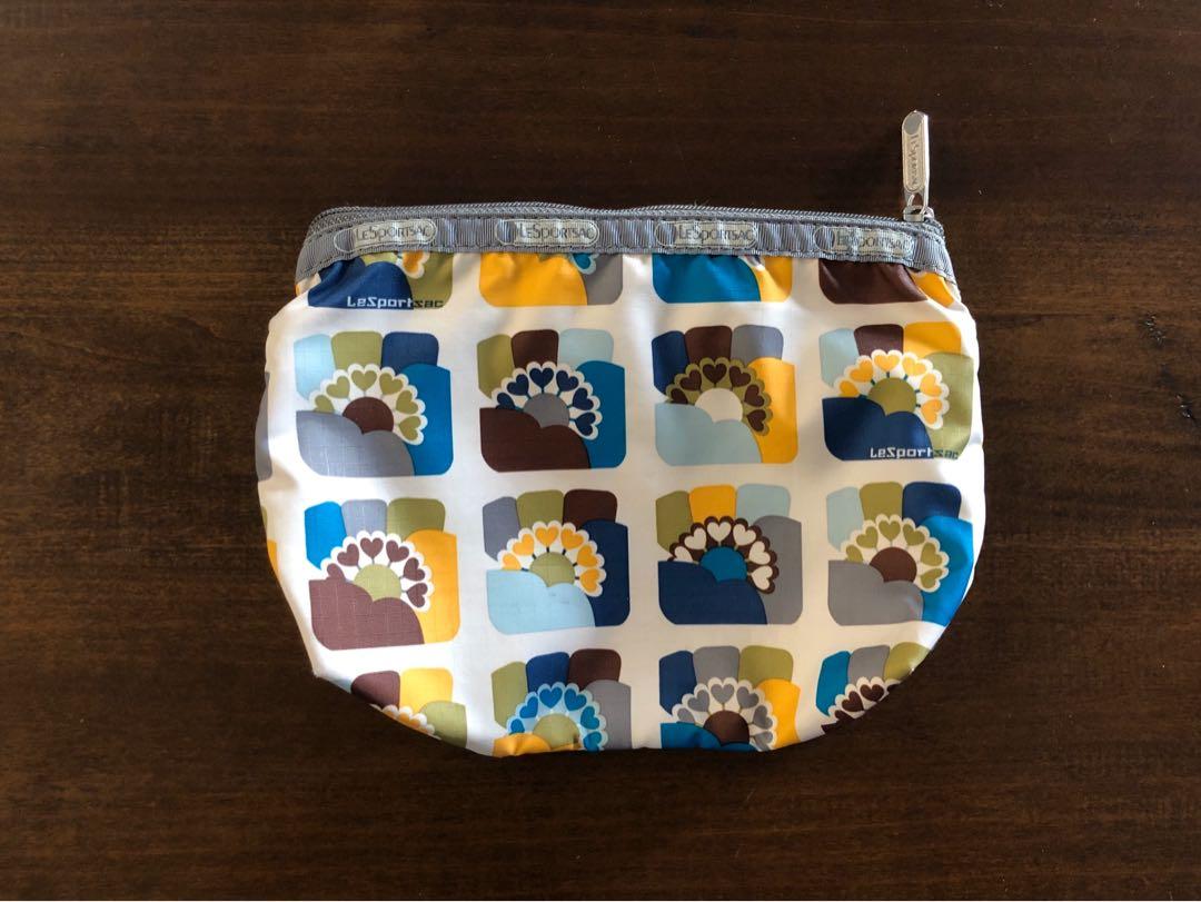 LeSportsac 2 Zipper Compartment Pouch (100 Original), Women's Fashion