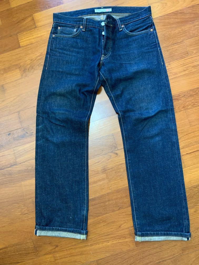 Made in Japan Uniqlo selvedge Jean, Men's Fashion, Bottoms, Jeans on ...