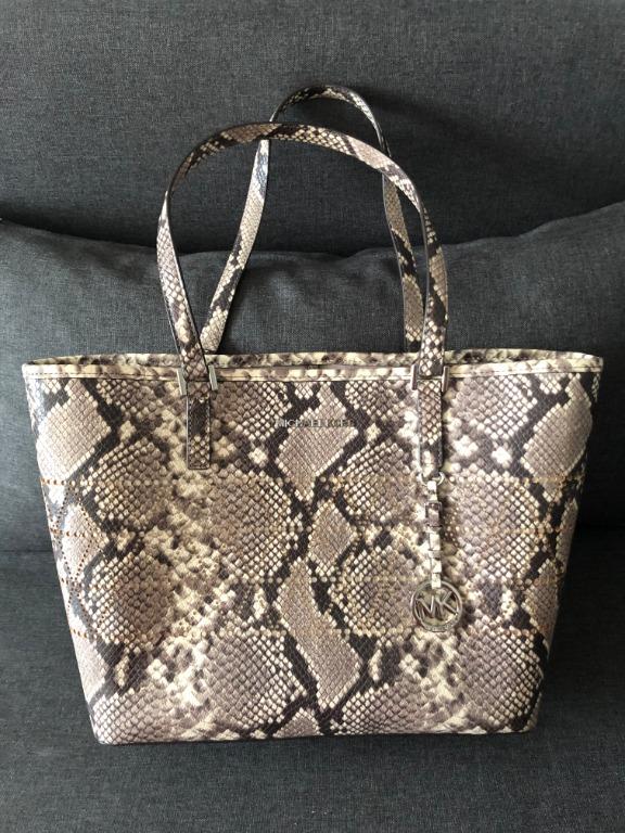 Mercer large snakeskin tote deals