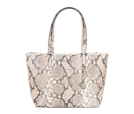 Michael Kors Mercer Large Snakeskin Tote Bag Women s Fashion