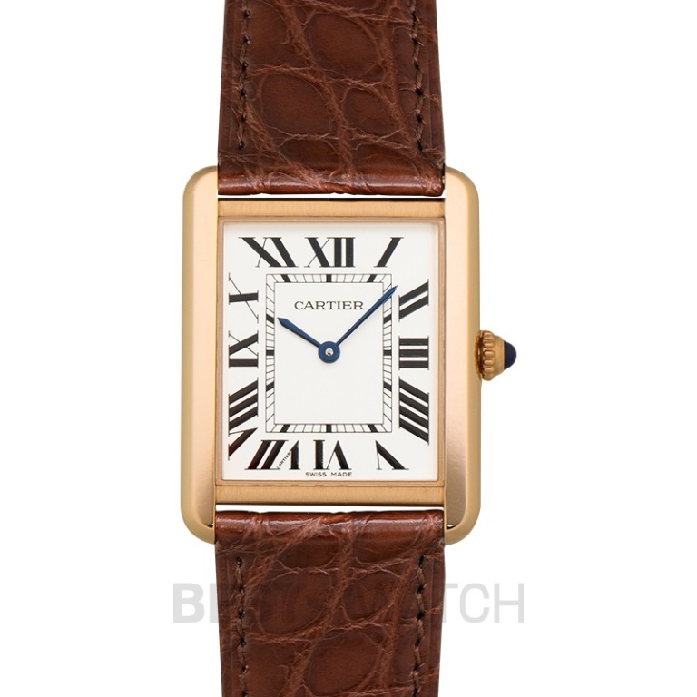 cartier tank solo 18kt yellow gold mens watch