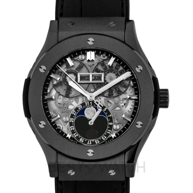 NEW Hublot Classic Fusion Aerofusion Moonphase Black Magic Automatic Skeleton Dial Ceramic Men s Watch 517.CX.0170.LR