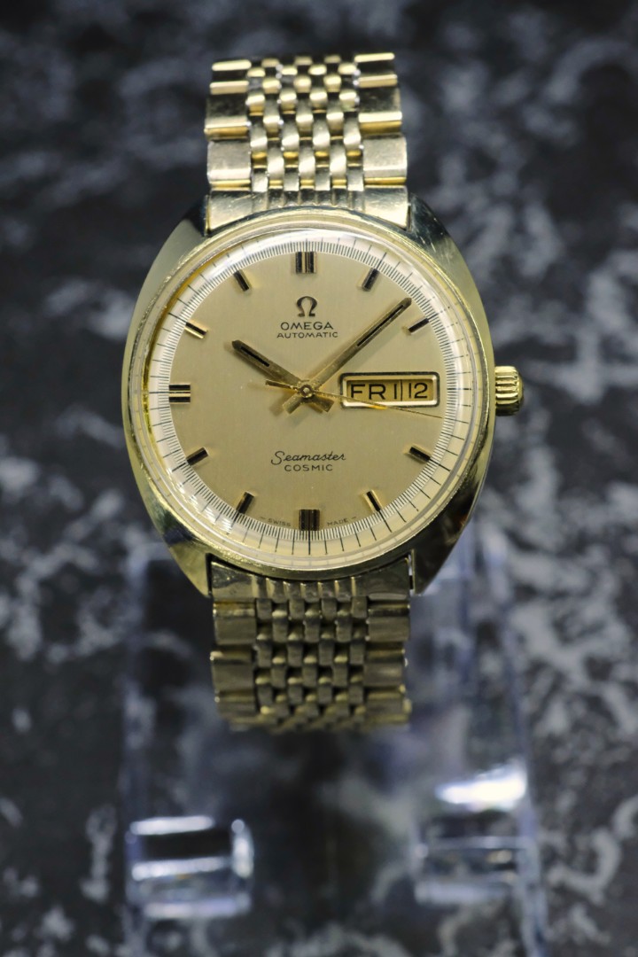 Omega seamaster cosmic gold filled, Luxury, Watches on Carousell