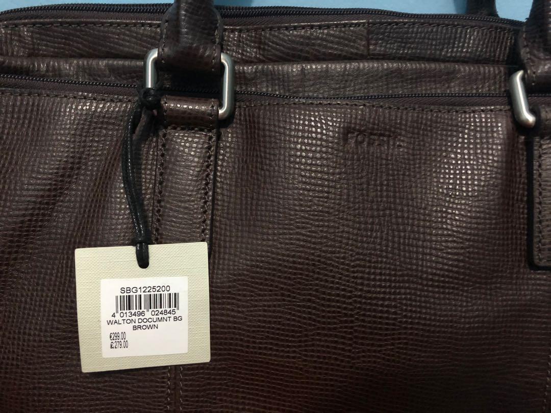 Preloved Document Bag Fossil dan Hush Puppies Ori Fesyen Pria