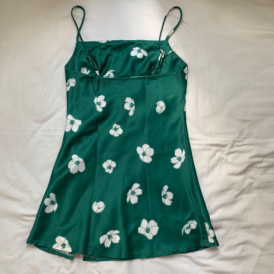 ultra mini dress green