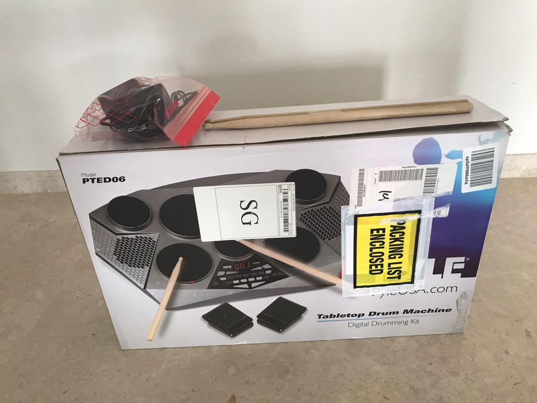 Pyle pted06 electronic store tabletop drum machine