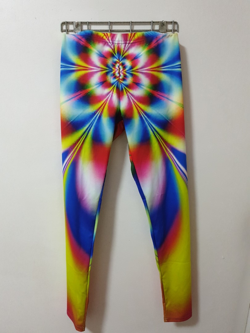 Rainbow yoga pants