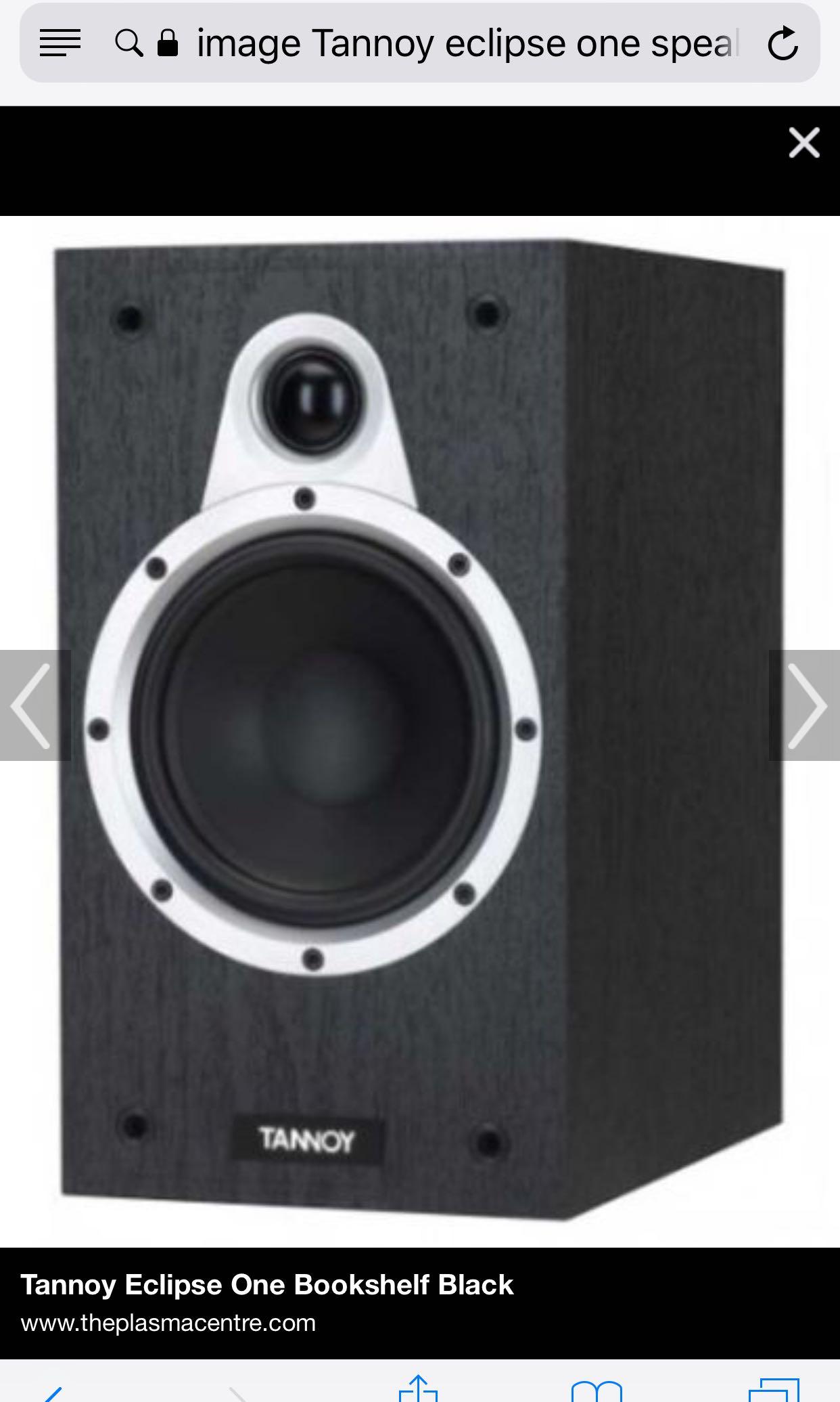 Tannoy eclipse one bookshelf hot sale speakers