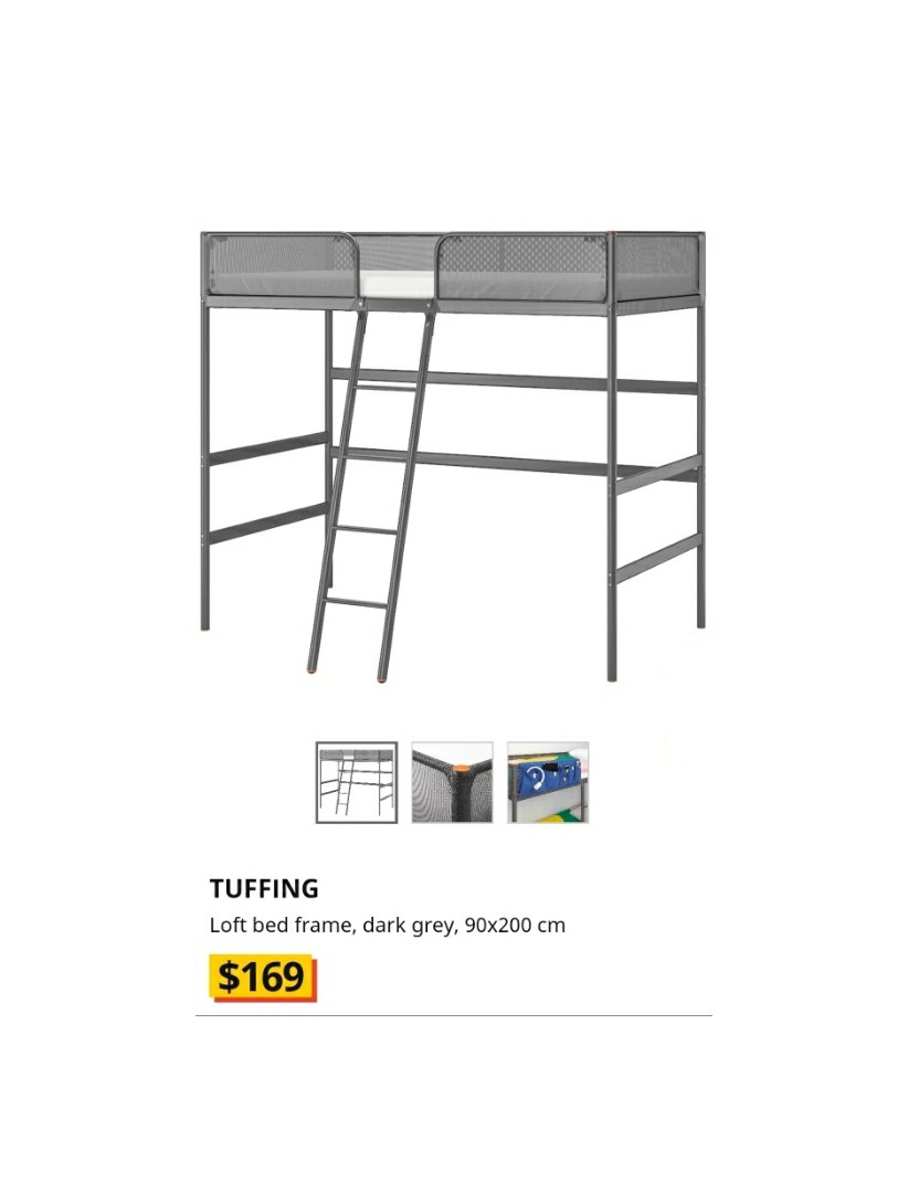 Tuffing Ikea Loft Bed, Furniture & Home Living, Furniture, Bed Frames