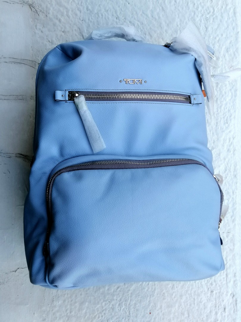 tumi halle leather backpack