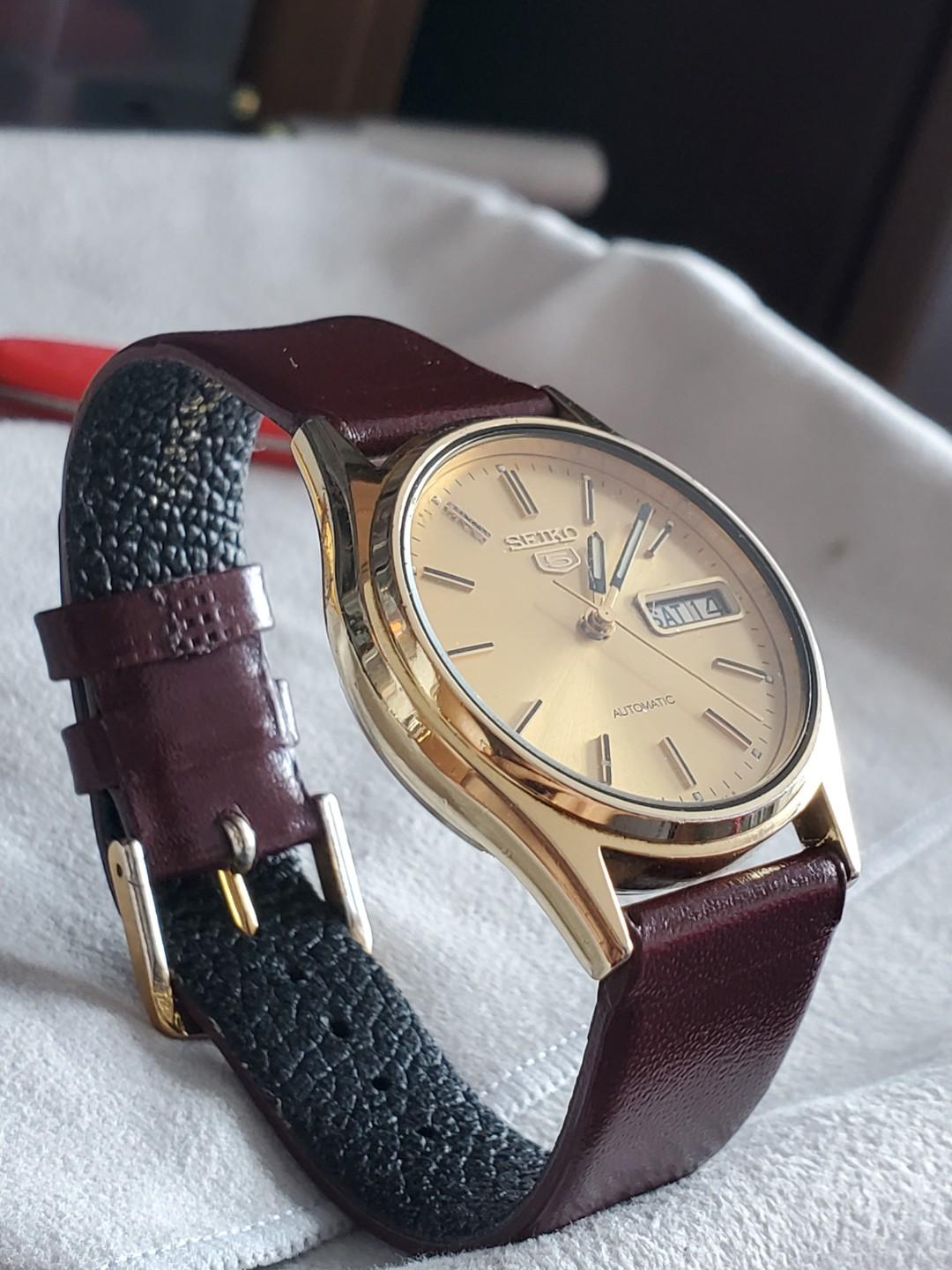 Vintage 1970s Seiko 5 17J 7009a, Women's Fashion, Watches & Accessories,  Watches on Carousell