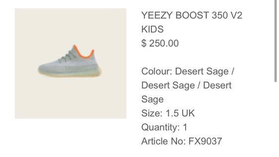 Yeezy boost 350 v2 kids sizes sale
