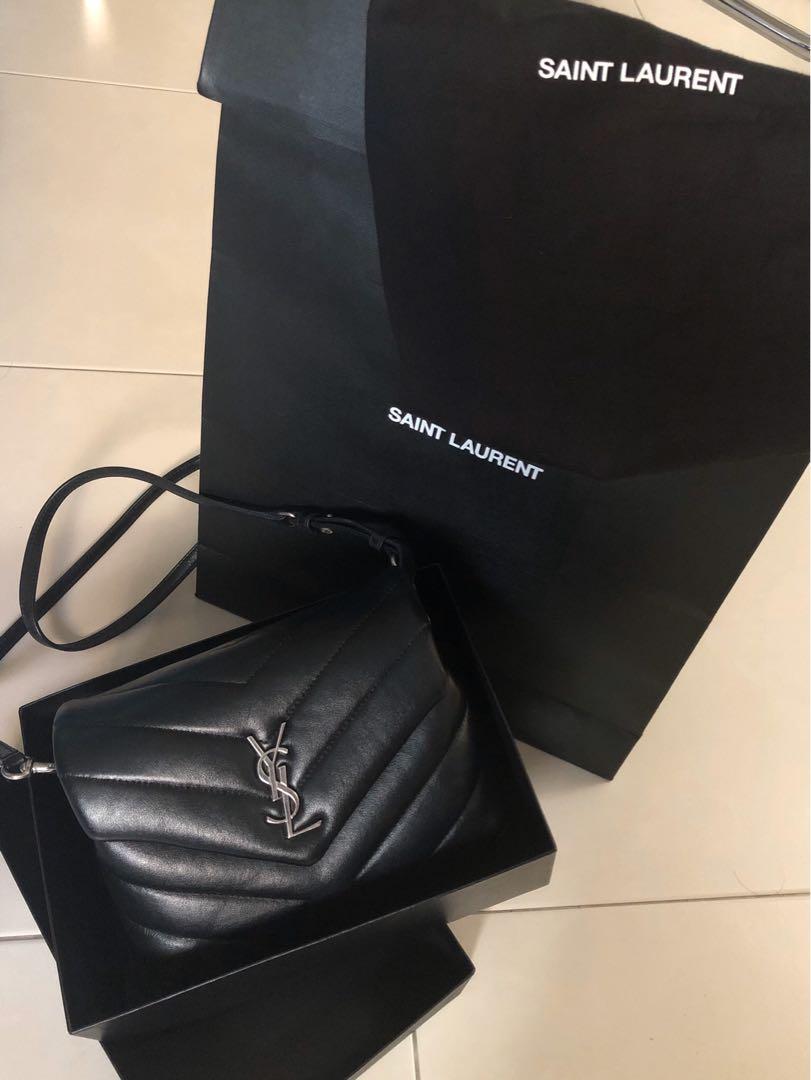 Ysl loulou toy bag in store matelassé y leather