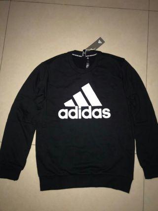 baju kaos sweater ADIDAS type MH BOS CREW black limited