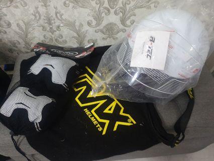 Helmet R-TEC NEW (XL), elbow+knee pad (M) & Rtex bag