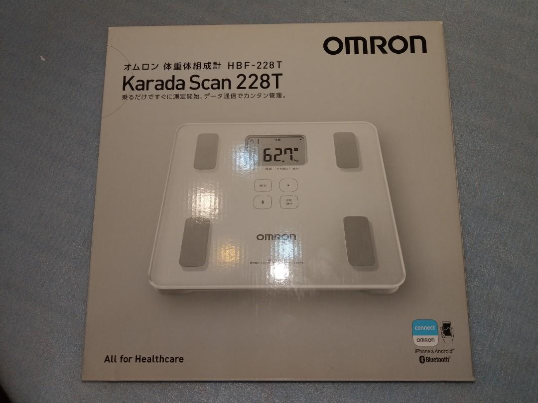 全新omron Hbf 228t 歐姆龍脂肪磅體脂磅體脂稱體脂秤藍牙連手機karada Scan 電子產品 其他 Carousell