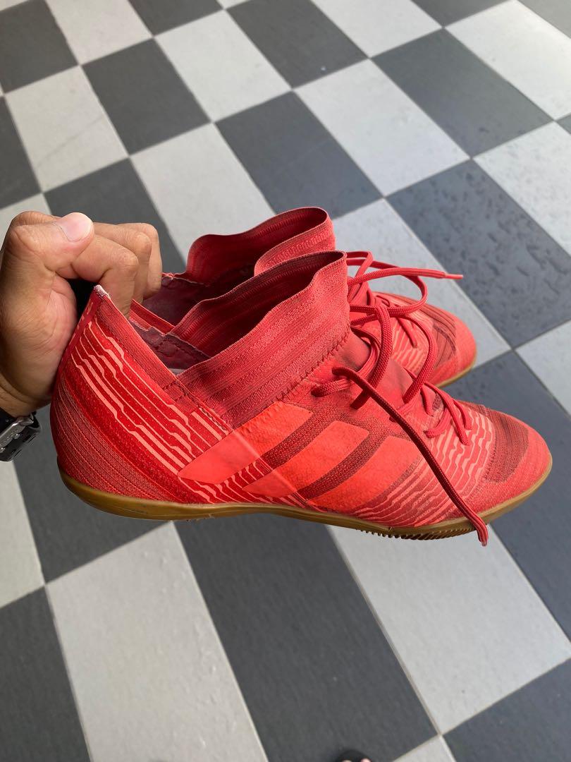 KASUT FUTSAL ADIDAS NEMEZIZ Sports Equipment Sports Games Racket Ball Sports on Carousell