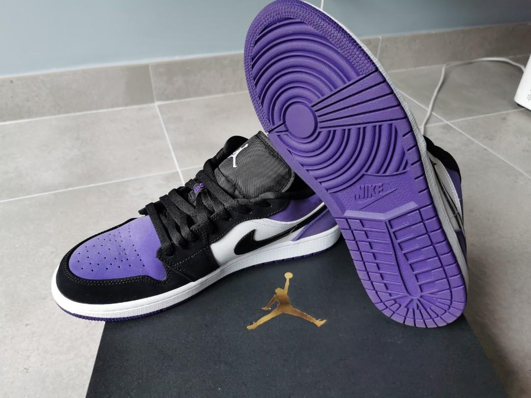 air jordan one low court purple