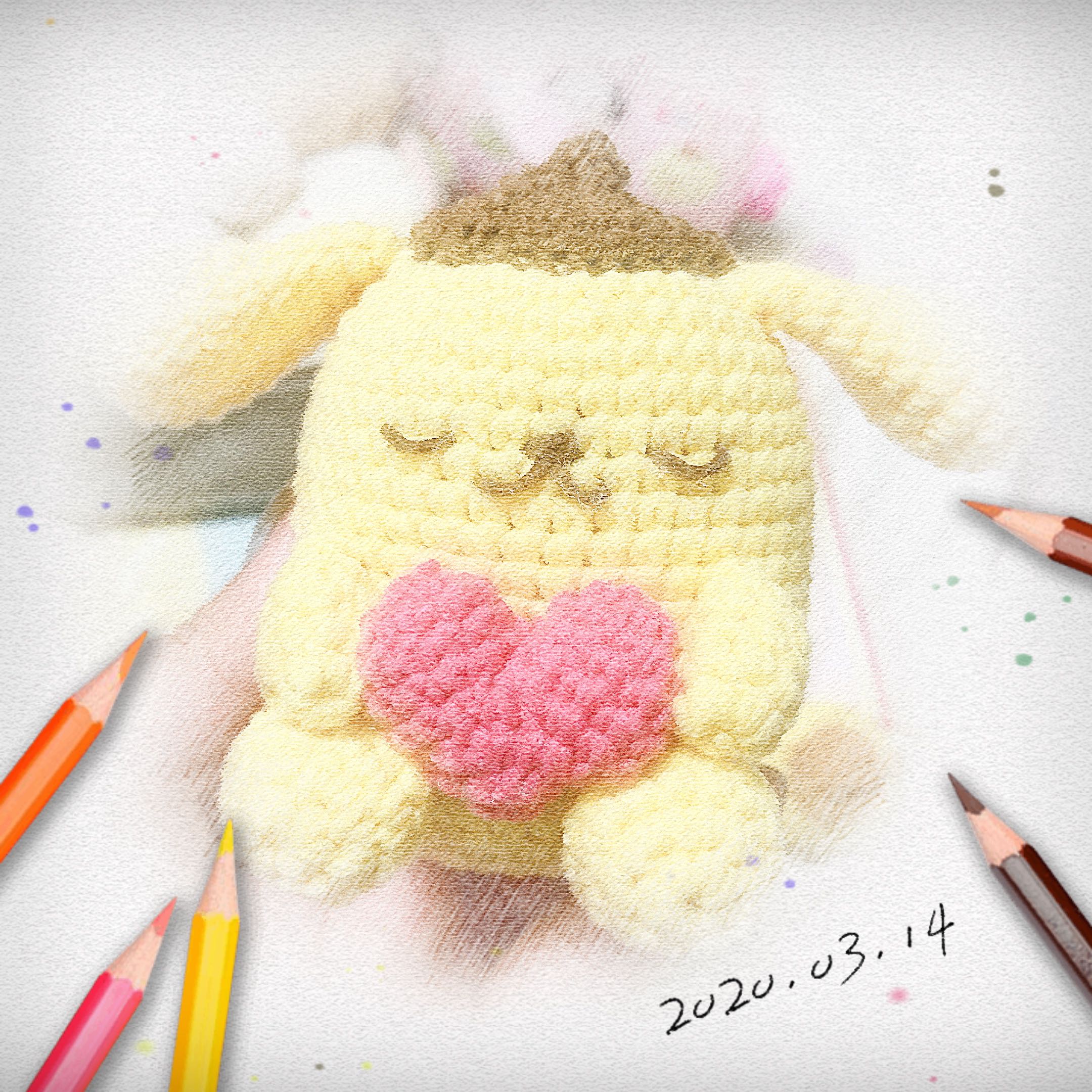 [Amigurumi] Crochet Sanrio Pom Pom Purin, Hobbies & Toys, Stationery