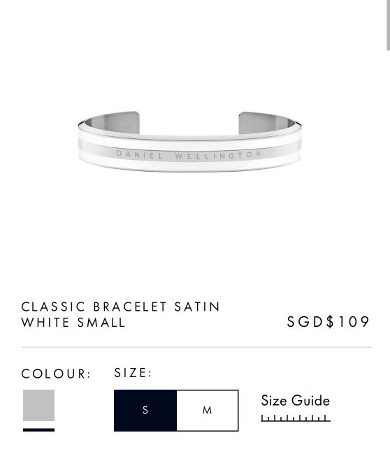 Daniel wellington cheap classic bracelet white