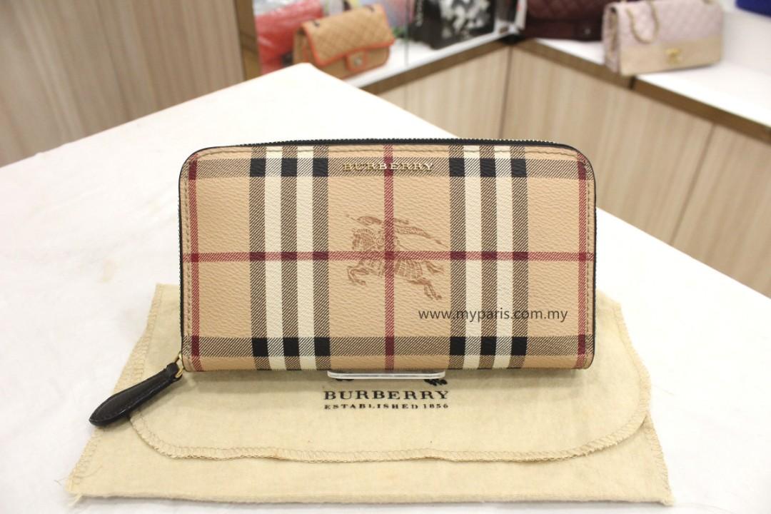 Burberry zippy wallet on sale