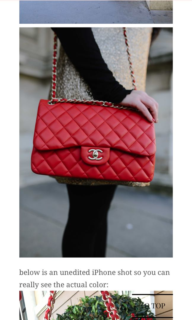 LNIB Chanel Classic Jumbo double flap caviar red SHW #20, Luxury, Bags &  Wallets on Carousell