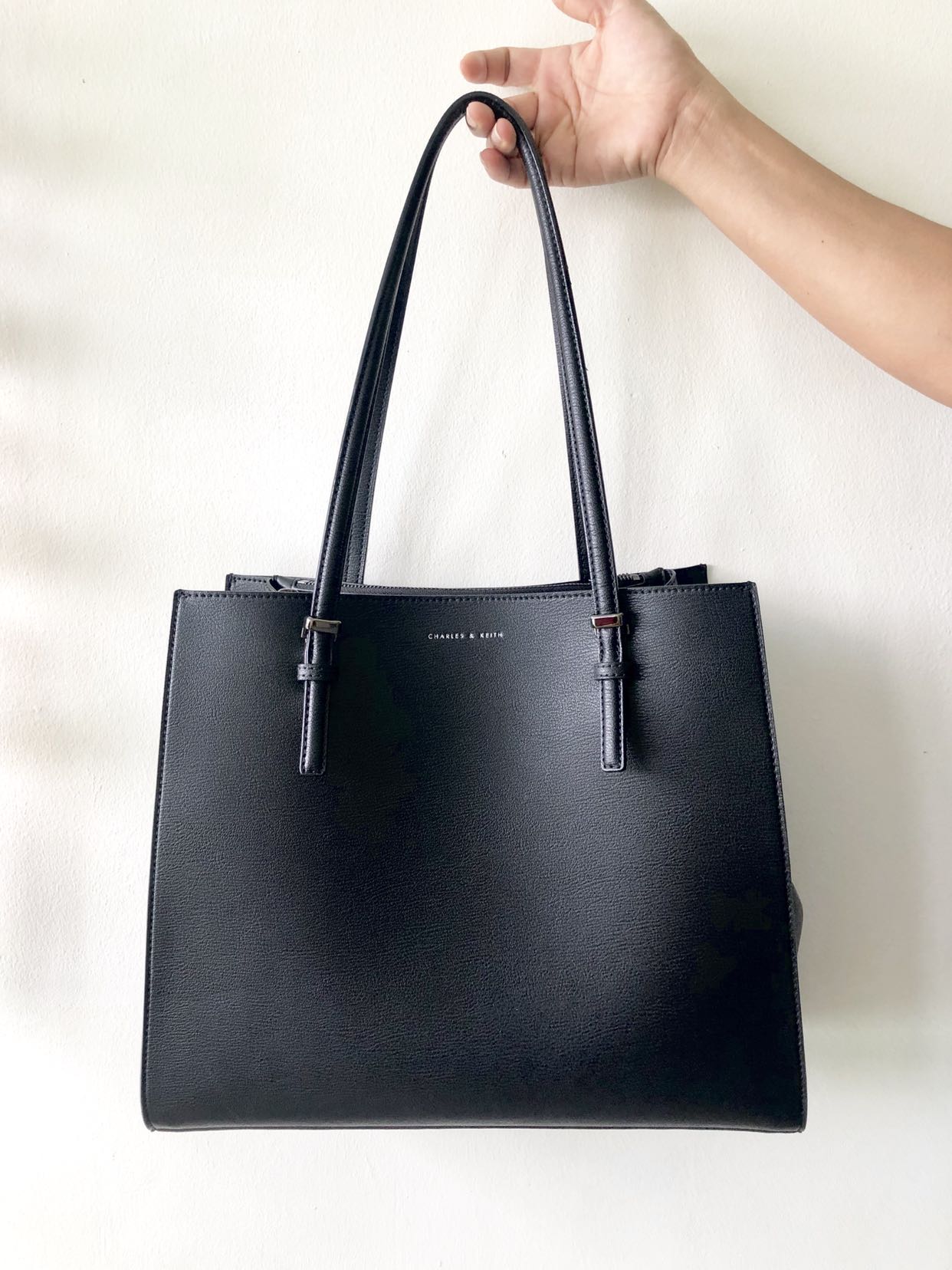 Charles and keith shop double handle tote bag