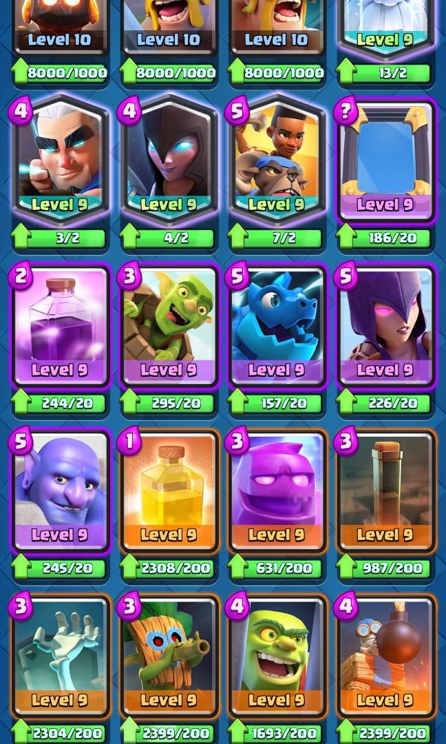 Clash Royale Account Max Lvl 13, Max Meta Decks, Xbow Hog Giant Sparky  Miner With 4K Gems And 1.5M Gold, Video Gaming, Gaming Accessories, Game  Gift Cards & Accounts On Carousell