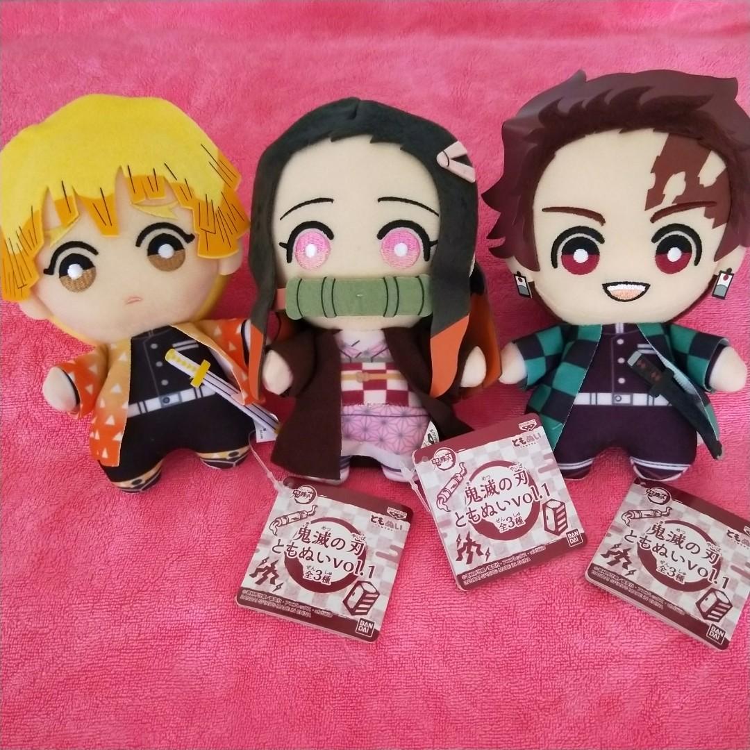 Sale Demon Slayer Tomonui Plush Kimetsu No Yaiba Zenitsu Nezuko Tanjiro Plush Toys Games Stuffed Toys On Carousell