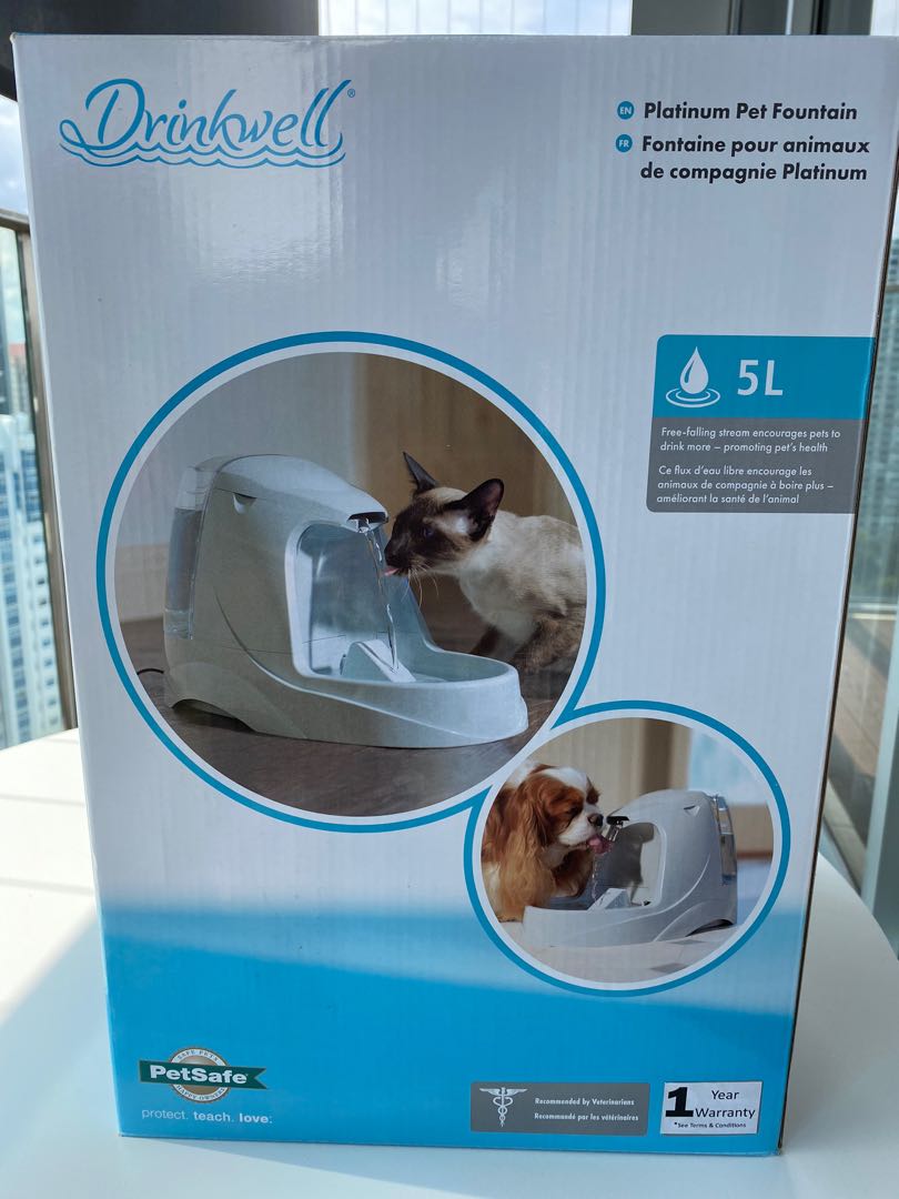 DrinkWell Platinum Water Fountain, Pet Supplies, For Small Animals, Pet Accessories on Carousell