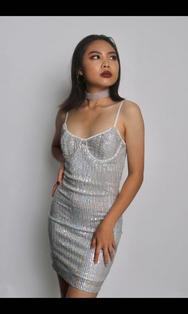 FASHION NOVA Livin for the weekend sequin dress Women s Fashion Muslimah Fashion Dresses on Carousell