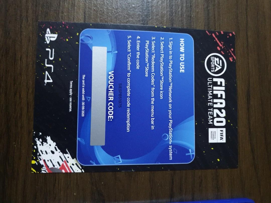 Fifa 20 voucher online code ps4