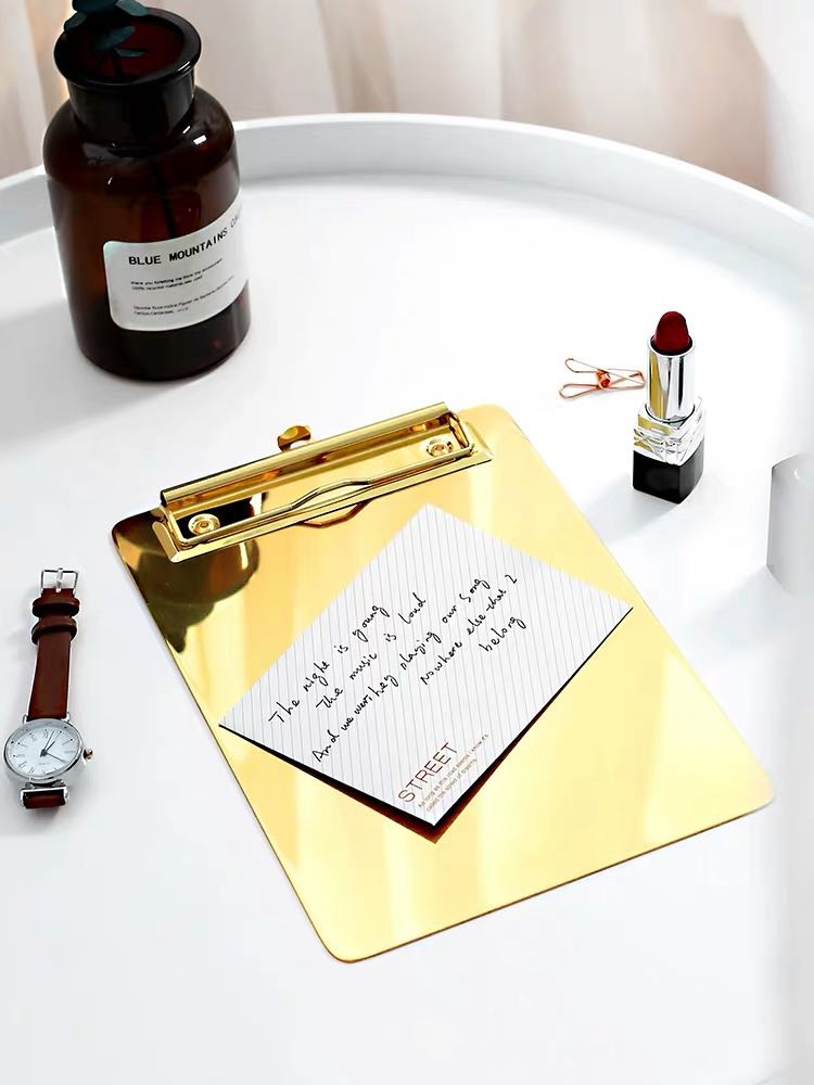 Gold Clipboard, Hobbies & Toys, Stationery & Craft, Stationery & School