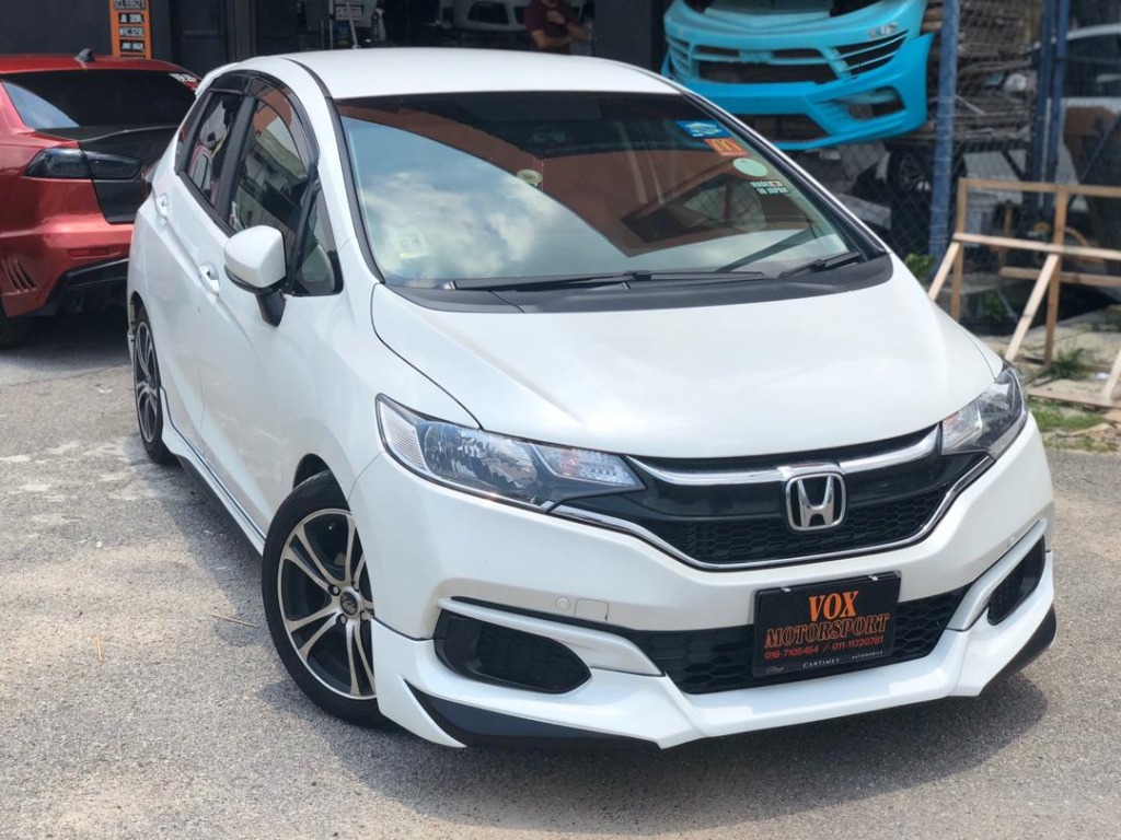 Honda Jazz Fit Gk Facelift Mugen Style Bodykit Add On Pu Material New Set Rs Spoiler Abs Painting Brand New Set Car Accessories Accessories On Carousell