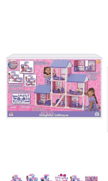 american plastic toys fashion doll delightful dollhouse