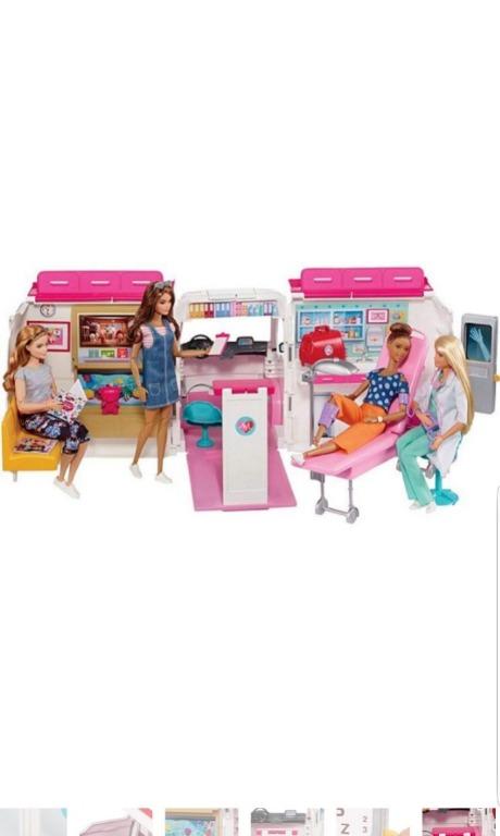 Barbie new arrivals hospital van