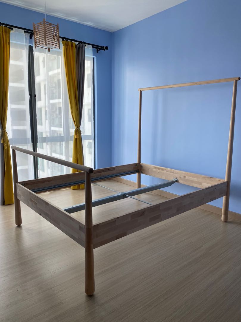IKEA GJORA Bed Frame Queen, Furniture & Home Living, Furniture, Bed Frames & Mattresses on Carousell