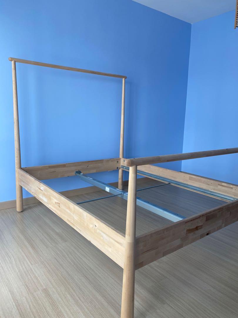 IKEA GJORA Bed Frame Queen, Furniture & Home Living, Furniture, Bed Frames & Mattresses on Carousell
