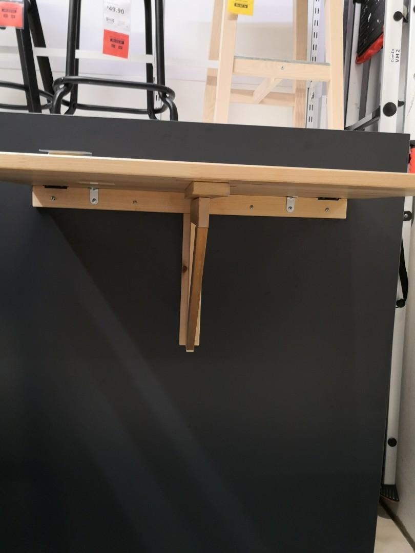 Ikea NORBO Study Table (Wall) - 1 Available 1 Reserved, Furniture ...