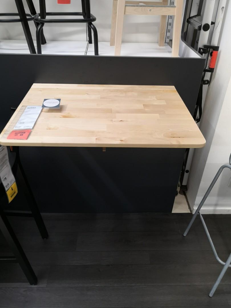 Ikea NORBO Study Table (Wall) - 1 Available 1 Reserved, Furniture ...