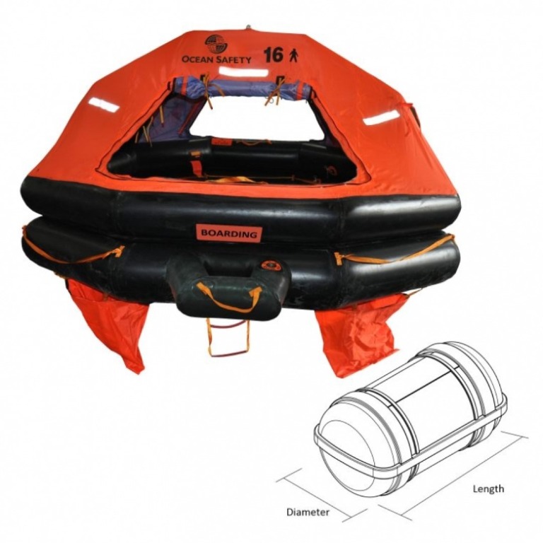 Inflatable Liferaft Life Raft 10, 15, & 25 person capacity CCS