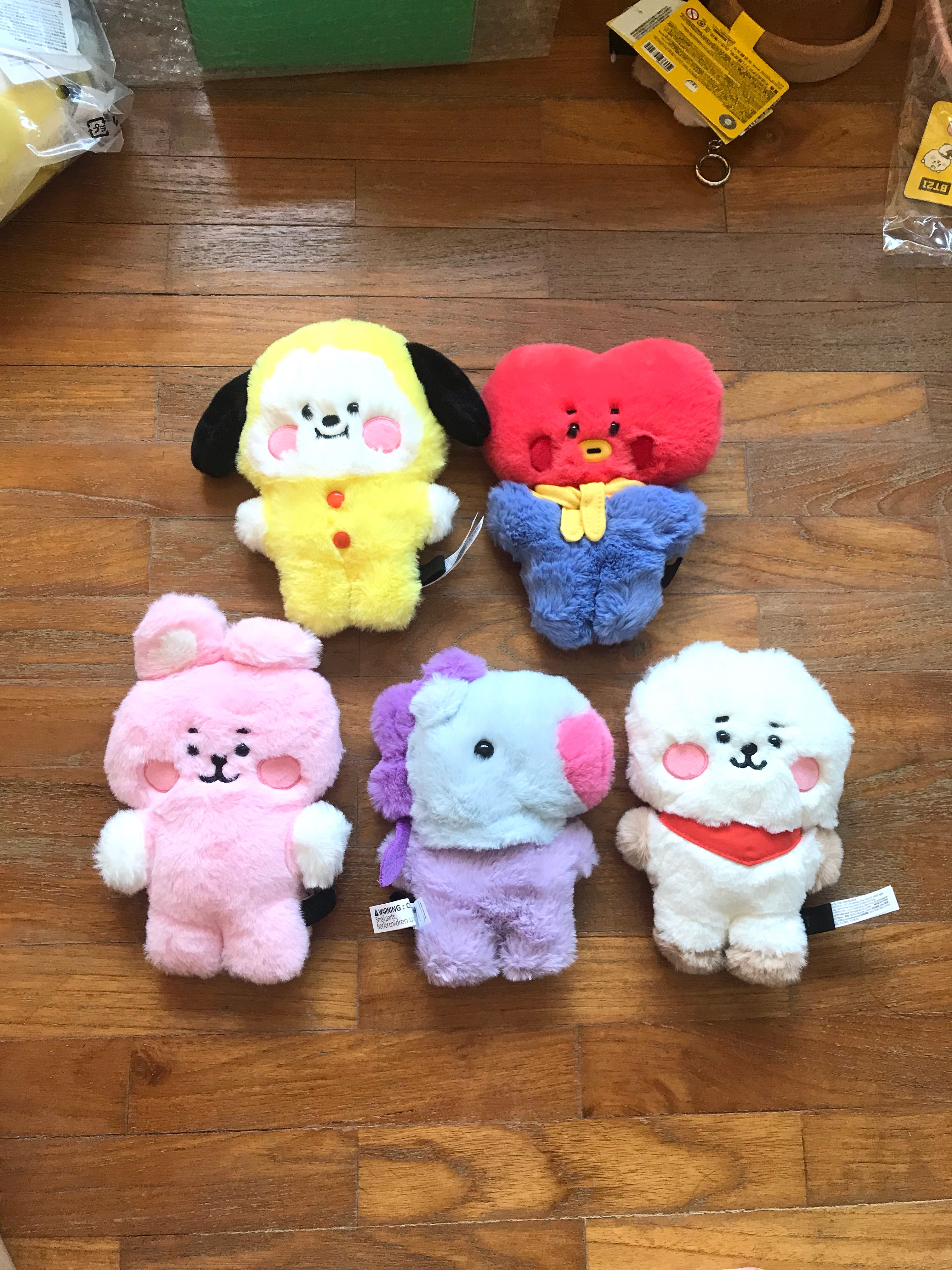 bt21 fluffy plush