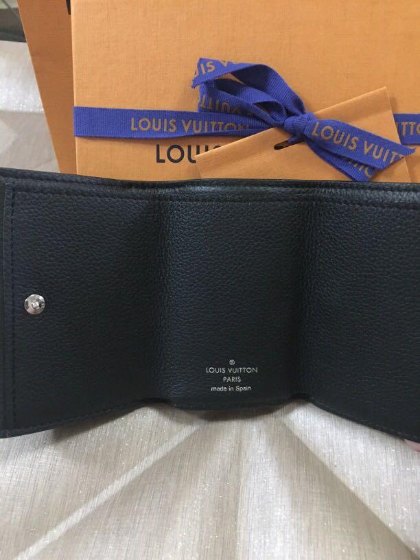 LOUIS VUITTON Portefeuille Lockmini Noir M63921 Calf Leather