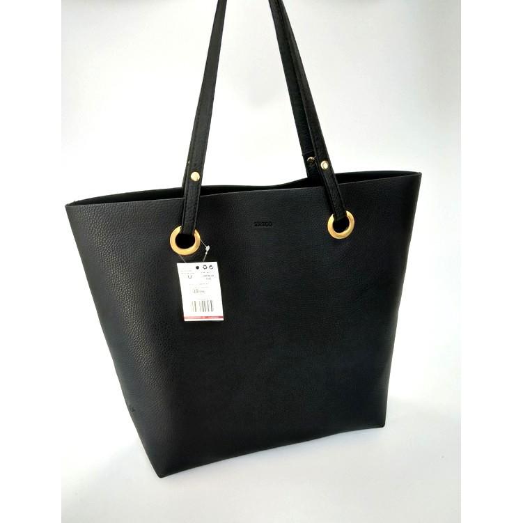 Mango Print Pattern Leather Tote Bag