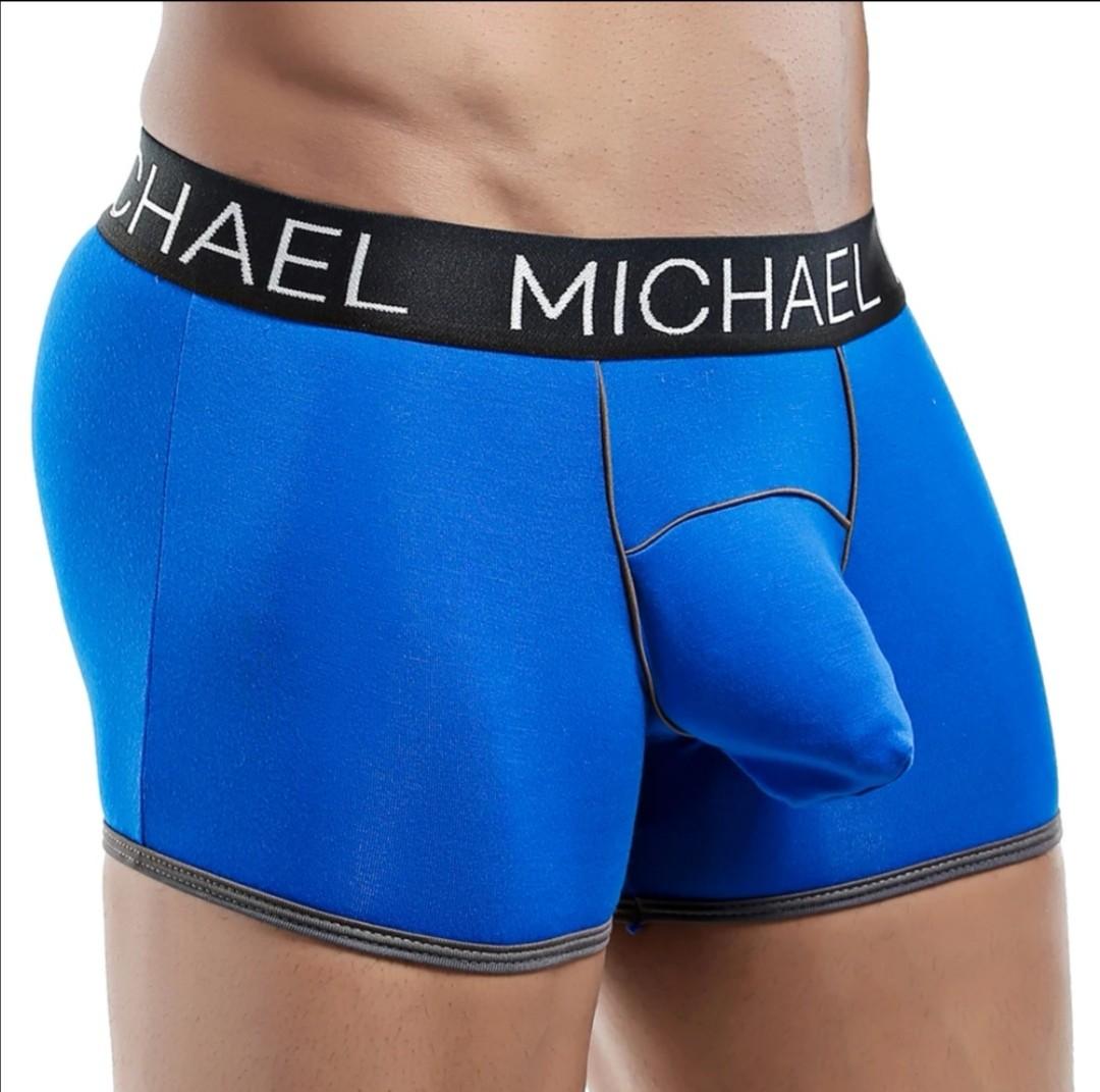 ❗(Last Pc) Men Blue Boxer Trunk Underwear w/ Contour Pouch, Men's Fashion,  Bottoms, New Underwear on Carousell