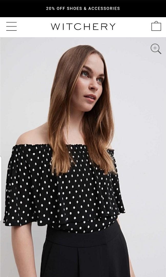 Witchery off shoulder top cheap
