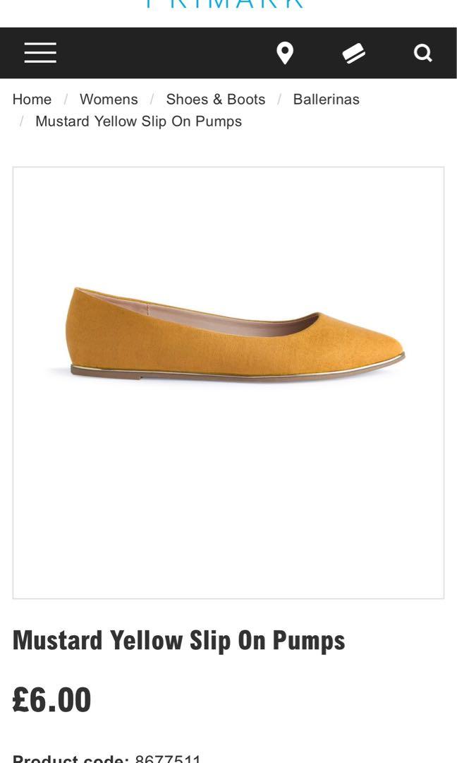 Primark hotsell mustard shoes