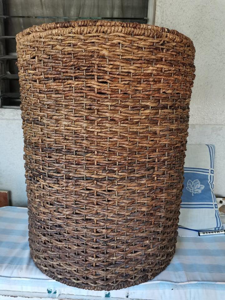 Rattan laundry basket (Category: Laundry Baskets) located in Manila. Submitted by krph6 (Listing ID 283242258, Image 1). Description: Condition: 9/10 Just need to provide cloth for inside other than that it is good as new.