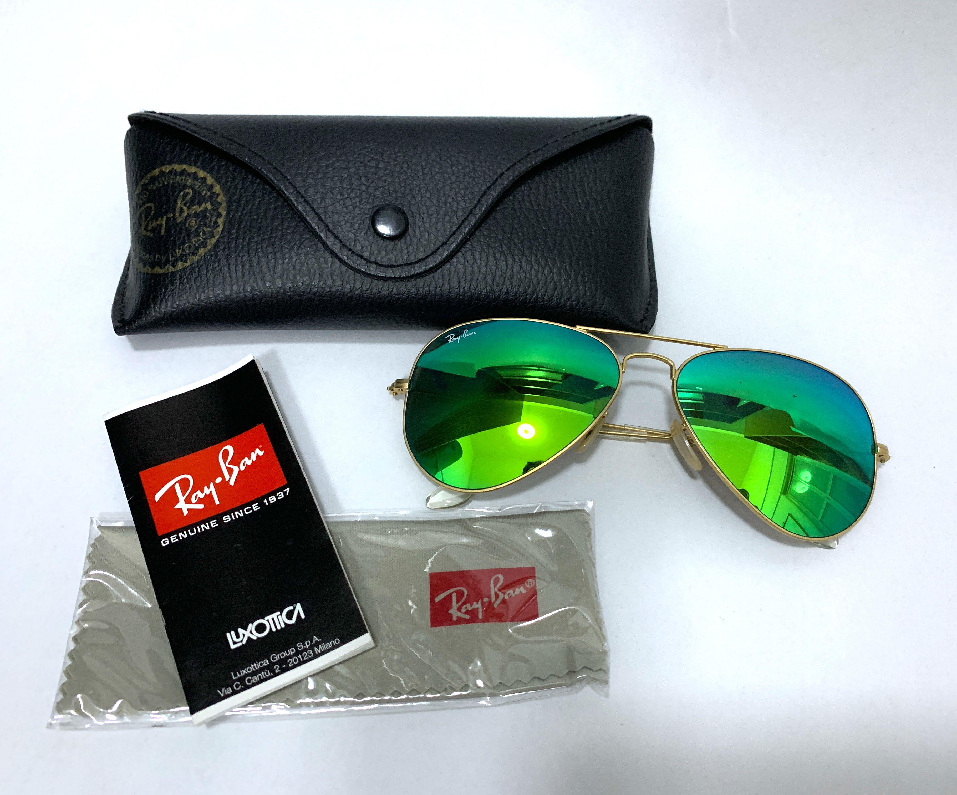 Ray ban best sale aviator green flash