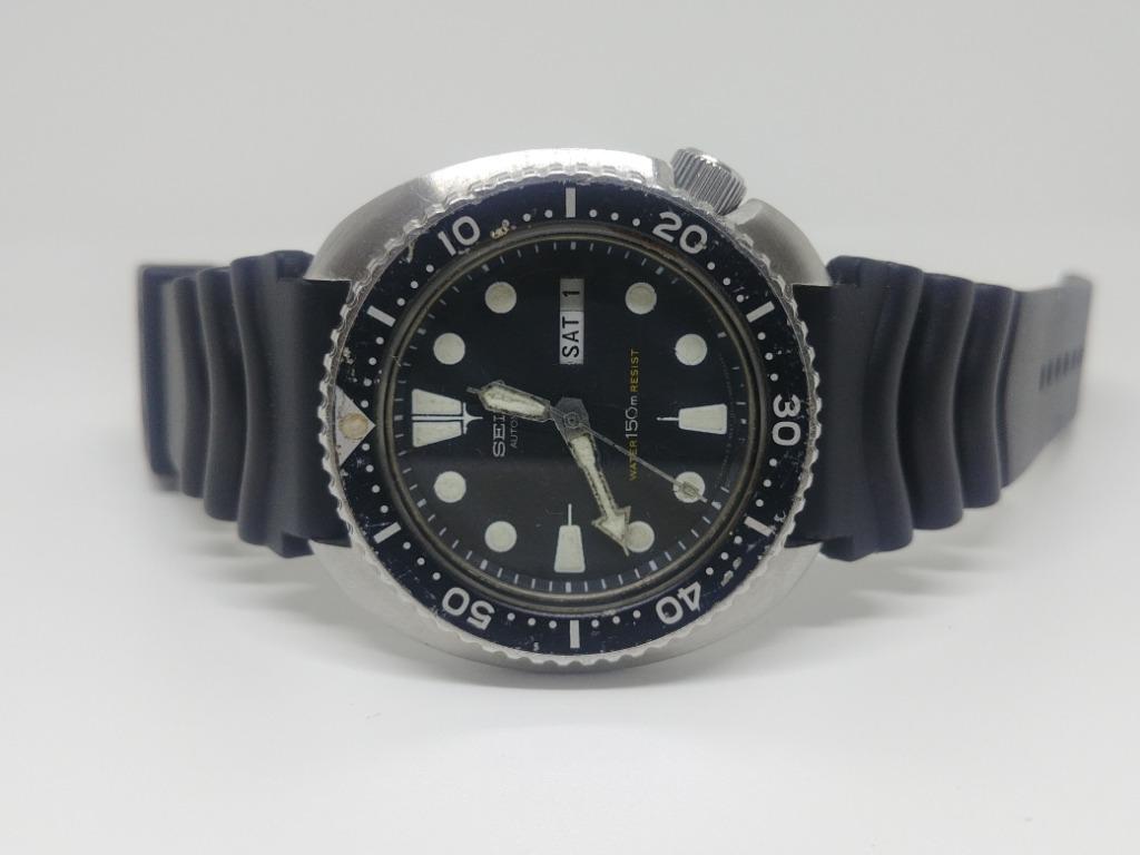 Seiko 6309-7040 150m diver turtle ( vintage 1981, japan 6309a movement /  hong kong dial + case ), Luxury, Watches on Carousell